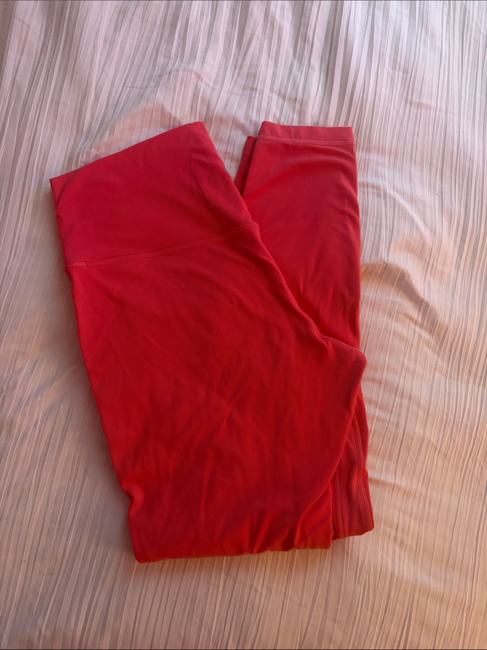 Lululemon Coral Colored High-Waist Leggings